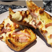 Cheesy Bacon Garlic Bread